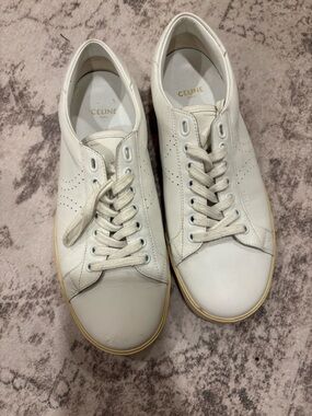 Celine Leather Low-Top Sneakers